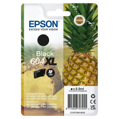 Epson T10H1 (C13T10H14010, 604XL), originální inkoust, černý, 500 stran (8,9 ml), XL