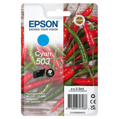 Epson T09Q2 (C13T09Q24010, 503), originální inkoust, azurový, 165 stran (3,3 ml)