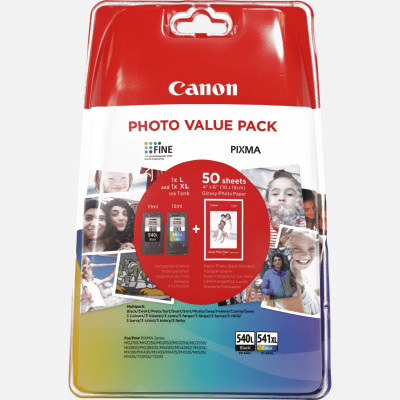 Canon PG-540L/CL-541XL (5224B007), originální inkoust, černý/barevný, 11 + 15 ml, 2-pack