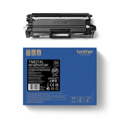 Brother TN-821XLBK, originální toner, černý, 12000 stran, XL