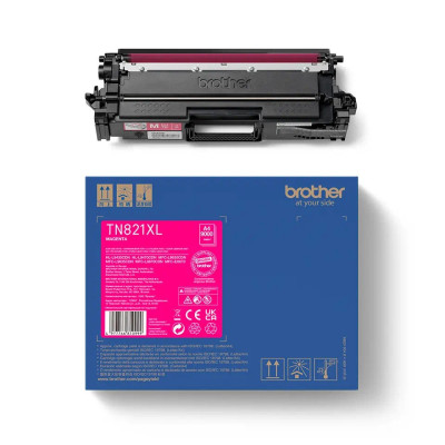 Brother TN-821XLM, originální toner, purpurový, 9000 stran, XL