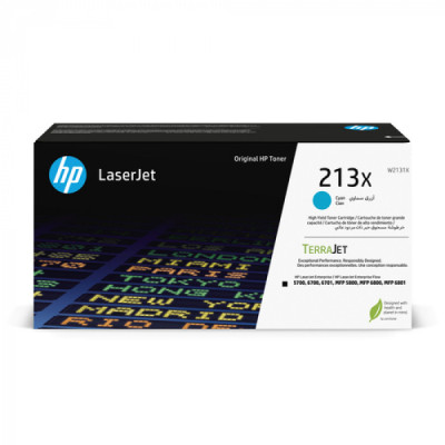 HP W2131X (213X), originální toner, azurový, 6000 stran