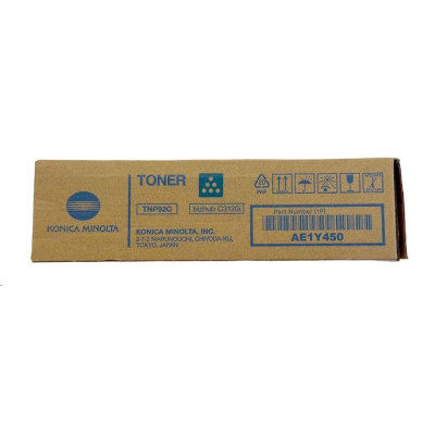 Konica Minolta TNP-92C (AE1Y450), originální toner, azurový, 4000 stran