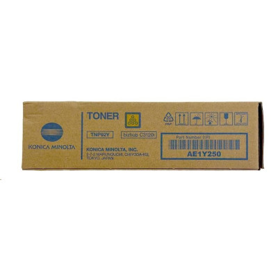 Konica Minolta TNP-92Y (AE1Y250), originální toner, žlutý, 4000 stran