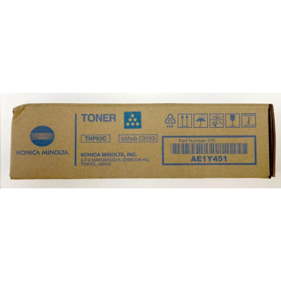 Konica Minolta TNP-93C (AE1Y451), originální toner, azurový, 4000 stran