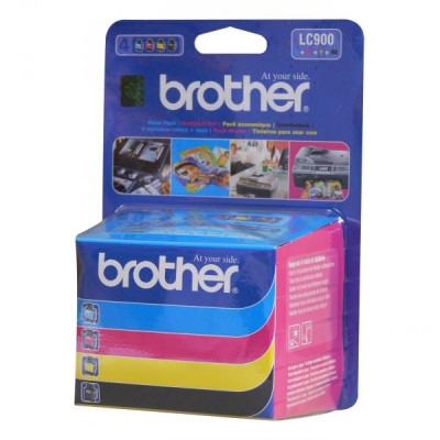 Brother LC-900VALBP, originální inkoust, CMYK, 4 × 500 stran, 4-pack