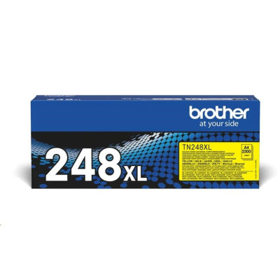 Brother TN-248XLY, originální toner, žlutý, 2300 stran, XL