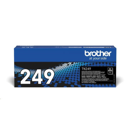 Brother TN-249Bk, originální toner, černý, 4500 stran, XXL