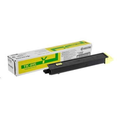 Kyocera TK-895Y (1T02K0ANL0), originální toner, žlutý, 6000 stran