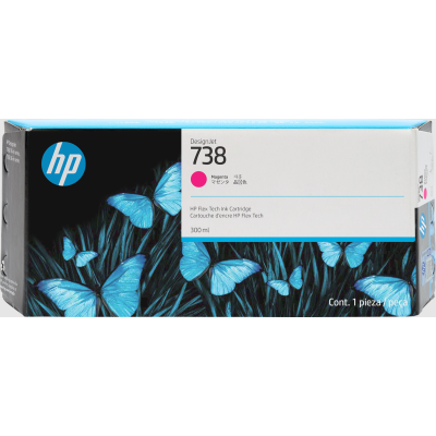 HP 676M7A (738), originální inkoust, purpurový, 300 ml