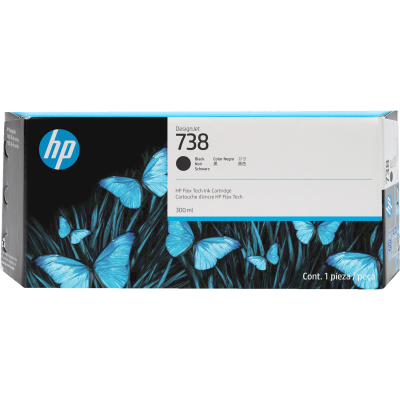 HP 498N8A (738), originální inkoust, černý, 300 ml