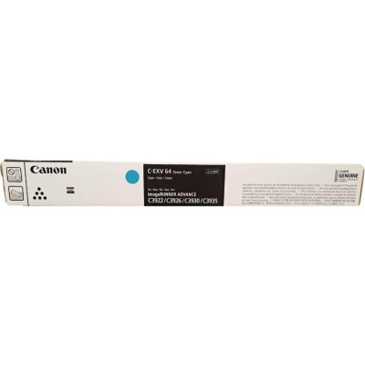 Canon C-EXV64C (5754C002), originální toner, azurový, 25500 stran