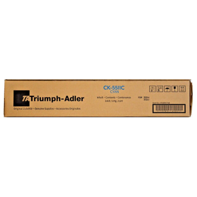 Triumph Adler CK-5511C (1T02R5CTA0), originální toner, azurový, 12000 stran