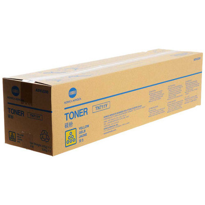 Konica Minolta TN-711Y (A3VU250), originální toner, žlutý, 31500 stran