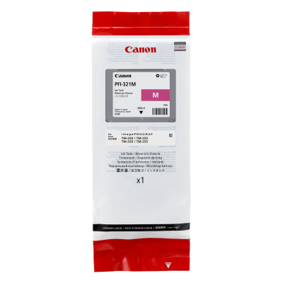 Canon PFI-321M (6269C001), originální inkoust, purpurový, 300 ml