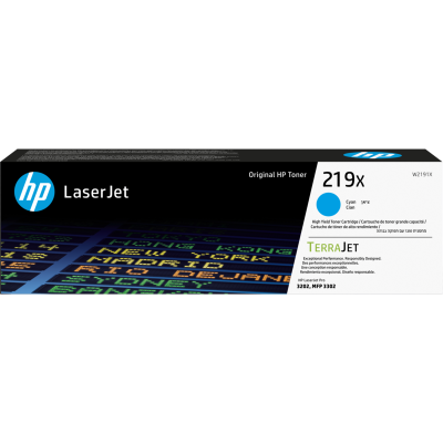 HP W2191X (219X), originální toner, azurový, 2500 stran