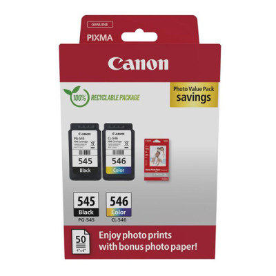 Canon PG-545/CL-546 (8287B008), originální inkoust, černý/barevný, 180 stran (8 / 9 ml), Multipack