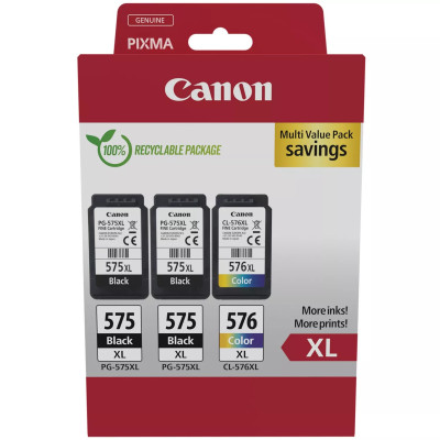 Canon PG-575XL x2/CL-576XL (5437C004), originální inkoust, černý/barevný, 400/300 stran (2x 15 + 12,6 ml), Multipack