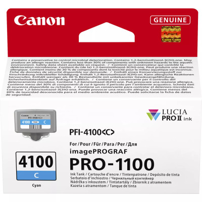 Canon PFI-4100C (6778C001), originální inkoust, azurový, 80 ml