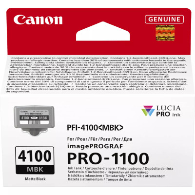 Canon PFI-4100MBK (6776C001), originální inkoust, matně černý, 80 ml