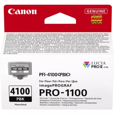 Canon PFI-4100PBK (6777C001), originální inkoust, photo černý, 80 ml