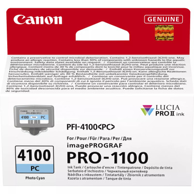 Canon PFI-4100PC (6781C001), originální inkoust, photo azurový, 80 ml