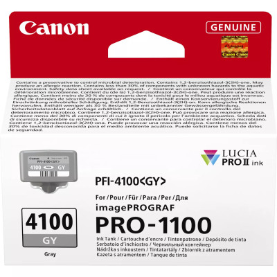 Canon PFI-4100GY (6783C001), originální inkoust, šedý, 80 ml