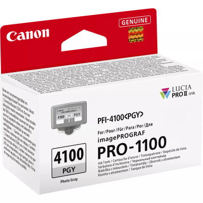 Canon PFI-4100PGY (6784C001), originální inkoust, photo šedý, 80 ml