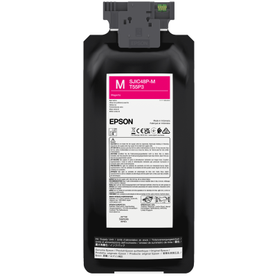 Epson T55P3 (SJIC48P-M, C13T55P340), originální inkoust, purpurový, 480 ml