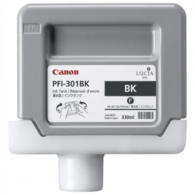 Canon PFI-301PBk (1486B001), originální inkoust, photo černý, 330 ml