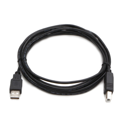 Logo USB kabel (2.0), USB A samec - USB B samec, 3m, černý, blistr