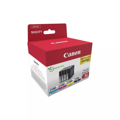 Canon PGI-2500CMYK XL (9254B010), originální inkoust, CMYK, 4-pack