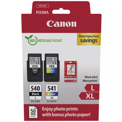 Canon PG-540L/CL-541XL (5224B012, 5224B013), originální inkoust, černý/barevný, 11 + 15 ml, 2-pack