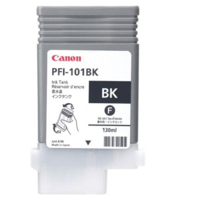 Canon PFI-101Bk (0883B001), originální inkoust, černý, 130 ml