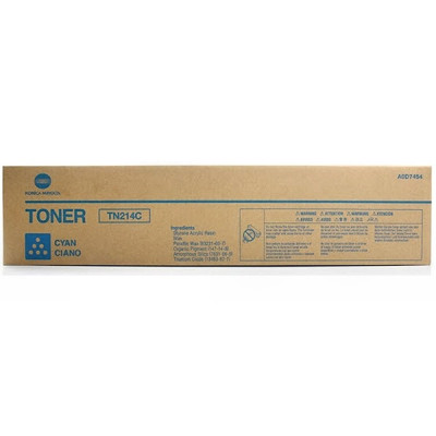 Konica Minolta TN-214C (A0D7454), originální toner, azurový, 18500 stran