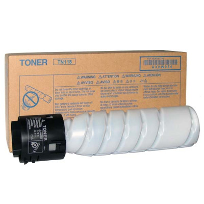 Konica Minolta TN-118 (A3VW050), originální toner, černý, 2 x 12000 stran (2 × 281.5g), 2-pack