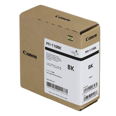 Canon PFI-110Bk (2364C001), originální inkoust, černý, 160 ml