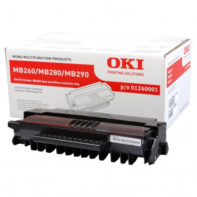 Oki MB200 (1240001), originální toner, černý, 5500 stran