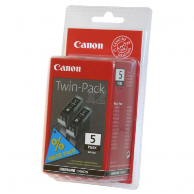 Canon PGI-5Bk (0628B030, 0628B025), originální inkoust, černý, 2 × 26 ml, 2-pack