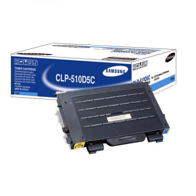 Samsung CLP-510D5C, originální toner, azurový, 5000 stran