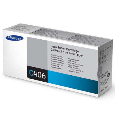 Samsung CLT-C406S (ST984A), originální toner, azurový, 1000 stran