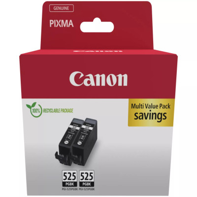 Canon PGI-525PGBk (4529B006, 4529B017), originální inkoust, černý, 2 × 19 ml, 2-pack