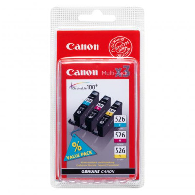 Canon CLI-526CMY (4541B009, 4541B018), originální inkoust, CMY, 3 × 9 ml, 3-pack