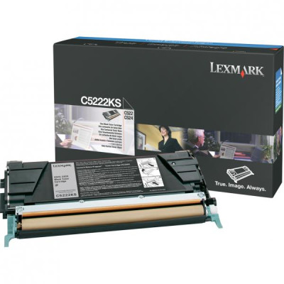 Lexmark C5222KS, originální toner, černý, 4000 stran