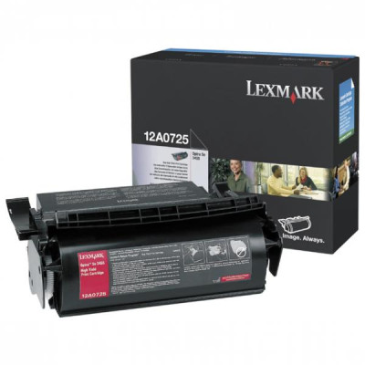 Lexmark 12A0725, originální toner, černý, 23000 stran