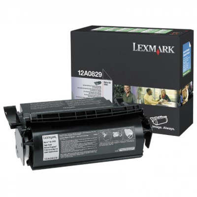 Lexmark 12A0829, originální toner, černý, 23000 stran