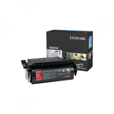 Lexmark 12A5745, originální toner, černý, 25000 stran