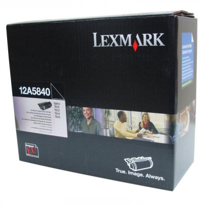 Lexmark 12A5840, originální toner, černý, 10000 stran