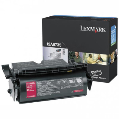 Lexmark 12A6735, originální toner, černý, 20000 stran