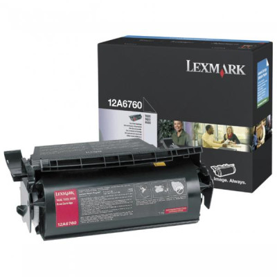 Lexmark 12A6760, originální toner, černý, 10000 stran